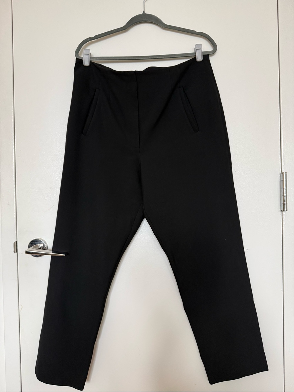 Veronica Beard Black Straight-Leg Tailored Pants